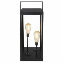 lampe solaire Globo LED Noir, 2 lumières