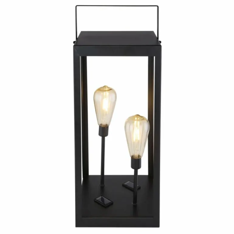 lampe solaire Globo LED Noir, 2 lumières