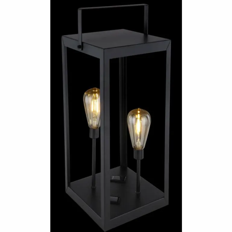 lampe solaire Globo LED Noir, 2 lumières