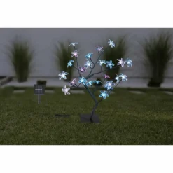 lampe solaire Globo LED Noir, 8 lumières