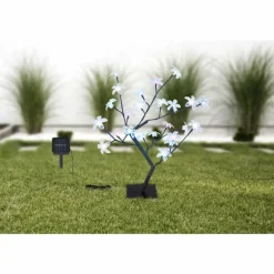 lampe solaire Globo LED Noir, 8 lumières