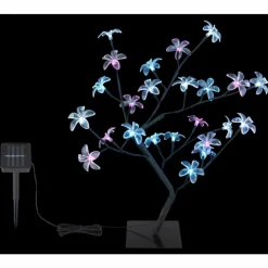 lampe solaire Globo LED Noir, 8 lumières