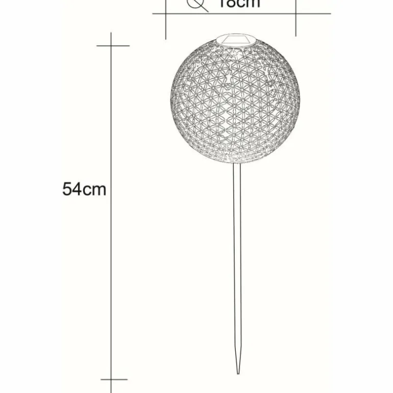 lampe solaire Globo LED Rouille, 1 lumière