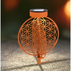 lampe solaire Globo LED Rouille, 1 lumière