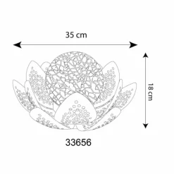 lampe solaire Globo LED Vert, 1 lumière