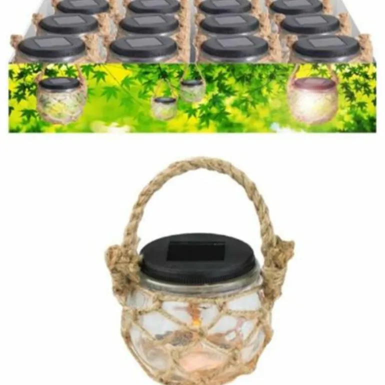 Lampe solaire Globo NET LED Clair, 1 lumière