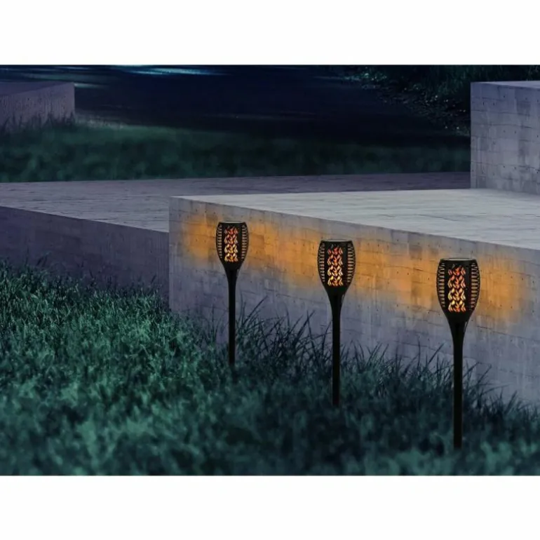 Lampe solaire Globo PITO LED Noir, 36 lumières