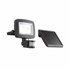 Lampe solaire Globo SOLAR LED Noir, 1 lumière, Détecteur de mouvement