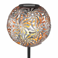 lampe solaire Globo SOLAR LED Argenté, 1 lumière