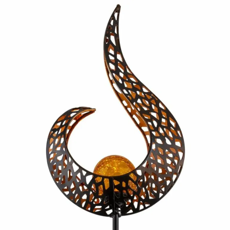 lampe solaire Globo SOMMES LED Noir, 1 lumière