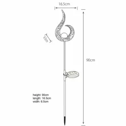 lampe solaire Globo SOMMES LED Noir, 1 lumière
