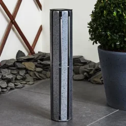 lampe solaire Hankinson LED Argenté, 1 lumière