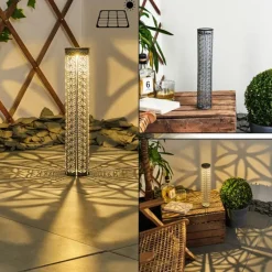 lampe solaire Hankinson LED Gris, Noir, Argenté, 1 lumière