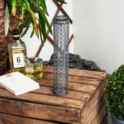 lampe solaire Hankinson LED Gris, Noir, Argenté, 1 lumière