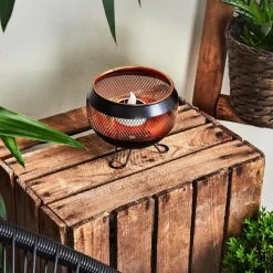 lampe solaire Harimal LED Cuivre, Noir, 1 lumière