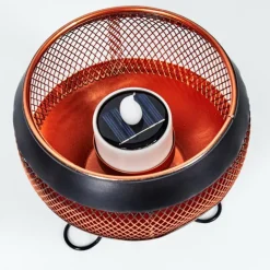 lampe solaire Harimal LED Cuivre, Noir, 1 lumière