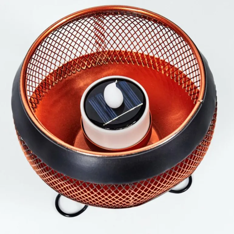 lampe solaire Harimal LED Cuivre, Noir, 1 lumière