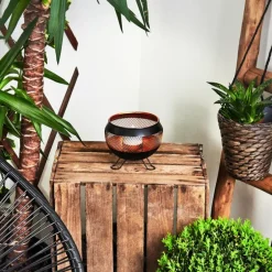 lampe solaire Harimal LED Cuivre, Noir, 1 lumière