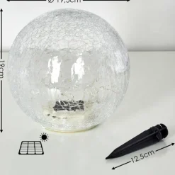 lampe solaire Jurmala LED Clair, 1 lumière