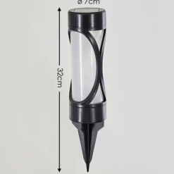 Lampe solaire Lakeland LED Anthracite, 1 lumière