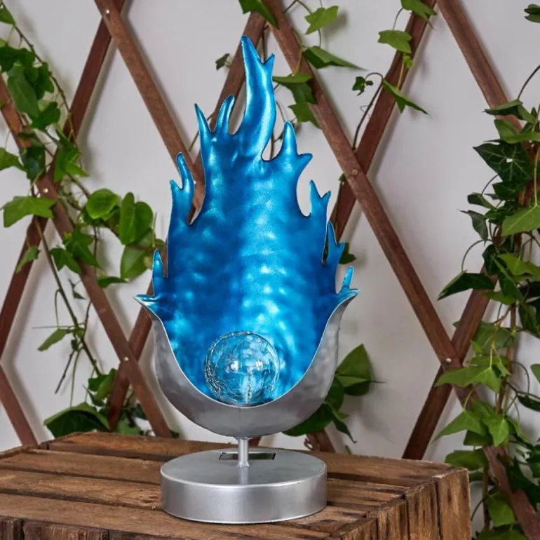 lampe solaire Londrina LED Bleu, Argenté, 1 lumière