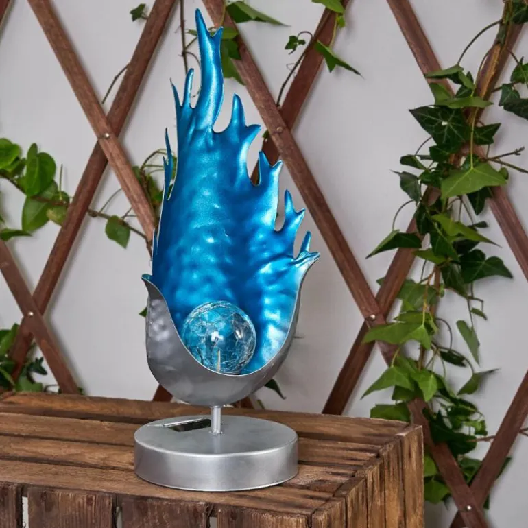 lampe solaire Londrina LED Bleu, Argenté, 1 lumière