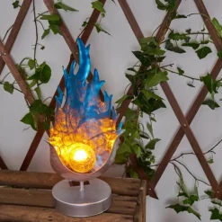 lampe solaire Londrina LED Bleu, Argenté, 1 lumière