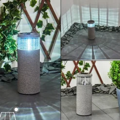 lampe solaire Mesabolo LED Gris, Noir, 1 lumière