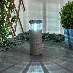 lampe solaire Mesabolo LED Gris, Noir, 1 lumière