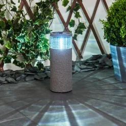 lampe solaire Mesabolo LED Gris, Noir, 1 lumière