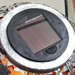 lampe solaire Moreland LED Cuivre, Noir, Argenté, 1 lumière