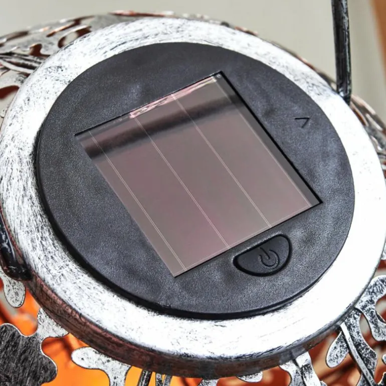 lampe solaire Moreland LED Cuivre, Noir, Argenté, 1 lumière