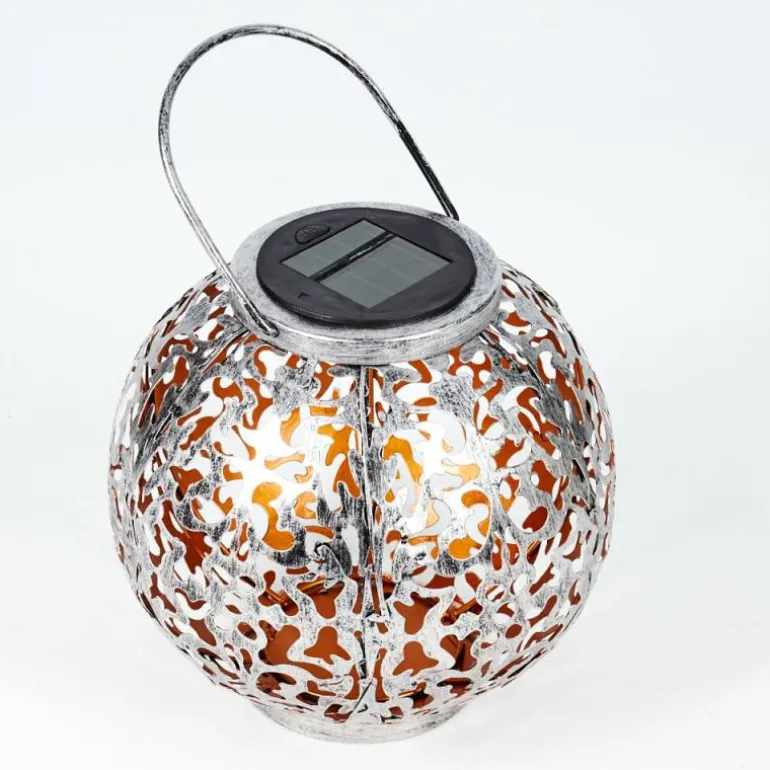 lampe solaire Moreland LED Cuivre, Noir, Argenté, 1 lumière