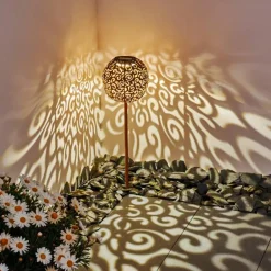 lampe solaire Paradiski LED Rouille, 1 lumière