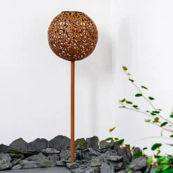 lampe solaire Paradiski LED Rouille, 1 lumière