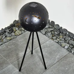 lampe solaire Paralia LED Noir, 1 lumière