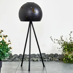 lampe solaire Paralia LED Noir, 1 lumière