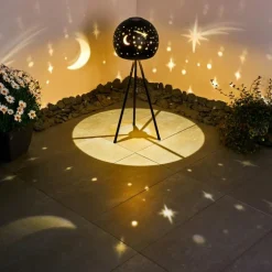 lampe solaire Paralia LED Noir, 1 lumière