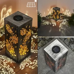 lampe solaire Parikia LED Argenté, 1 lumière