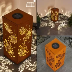 lampe solaire Parikia LED Brun, 1 lumière