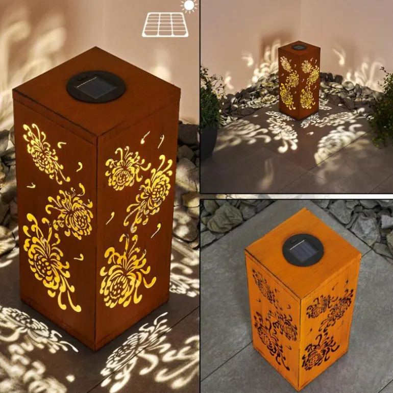 lampe solaire Parikia LED Brun, 1 lumière