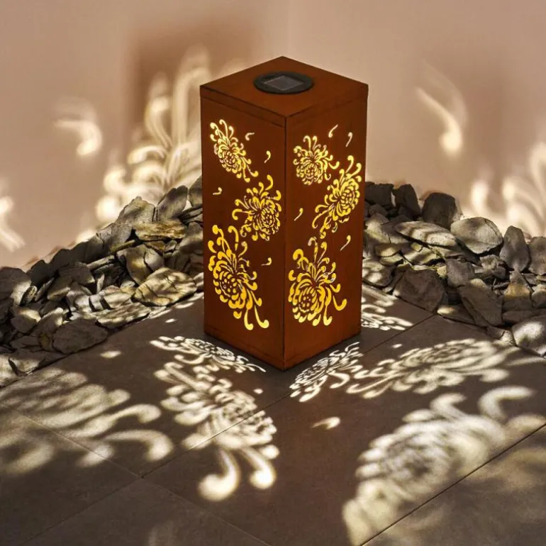 lampe solaire Parikia LED Brun, 1 lumière