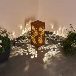 lampe solaire Parikia LED Brun, 1 lumière