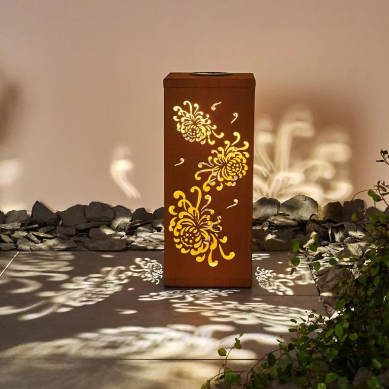 lampe solaire Parikia LED Brun, 1 lumière