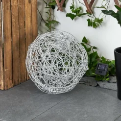 lampe solaire Rapallo LED Argenté, 30 lumières