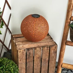 lampe solaire Samoao LED Rouille, Noir, 1 lumière