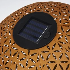 lampe solaire Samoao LED Rouille, Noir, 1 lumière