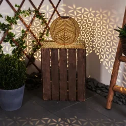 lampe solaire Samoao LED Rouille, Noir, 1 lumière