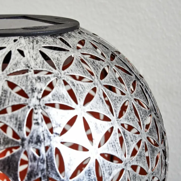 lampe solaire Samoao LED Cuivre, Noir, Argenté, 1 lumière