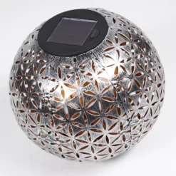 lampe solaire Samoao LED Cuivre, Noir, Argenté, 1 lumière